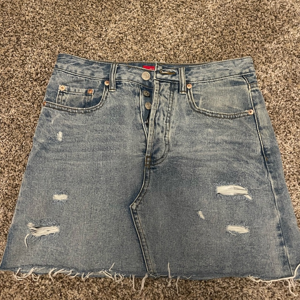 Signature Jean Skirt